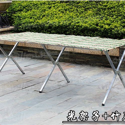 加厚地摊货架摆地摊货架竹席摆摊B折叠架子摆摊桌子承重Y型货架席