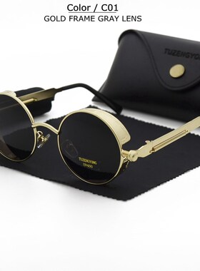 TUZENGYONG Classic Gothic Steampunk SunglMasses Polarized Me