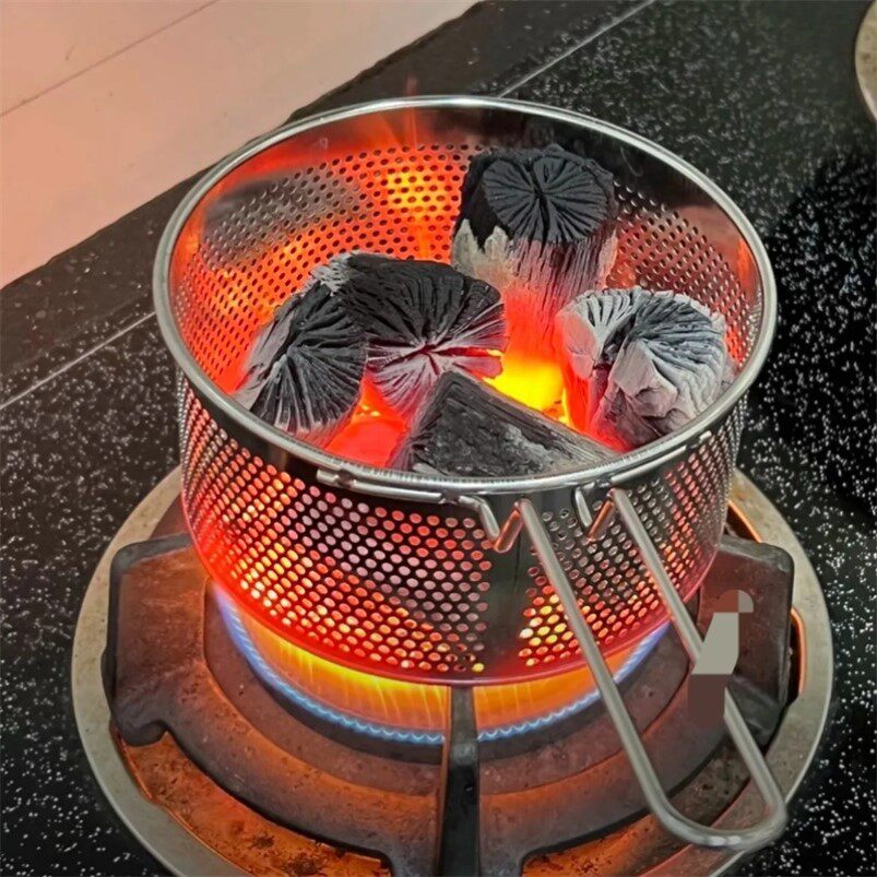 不锈钢多功能木炭点碳神器炭炉烧烤户外生炭引燃起碳网漏点炭器儿