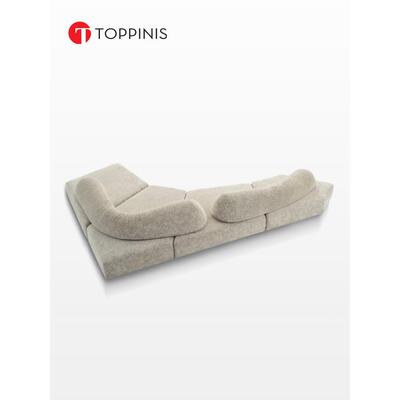Toppinis设计师客厅岩石沙发房子经典大平面异形创意面料沙发