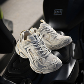 BASLS做旧复古老爹鞋 巴黎男女潮牌增高高级感厚底鞋 2026新款 夏季