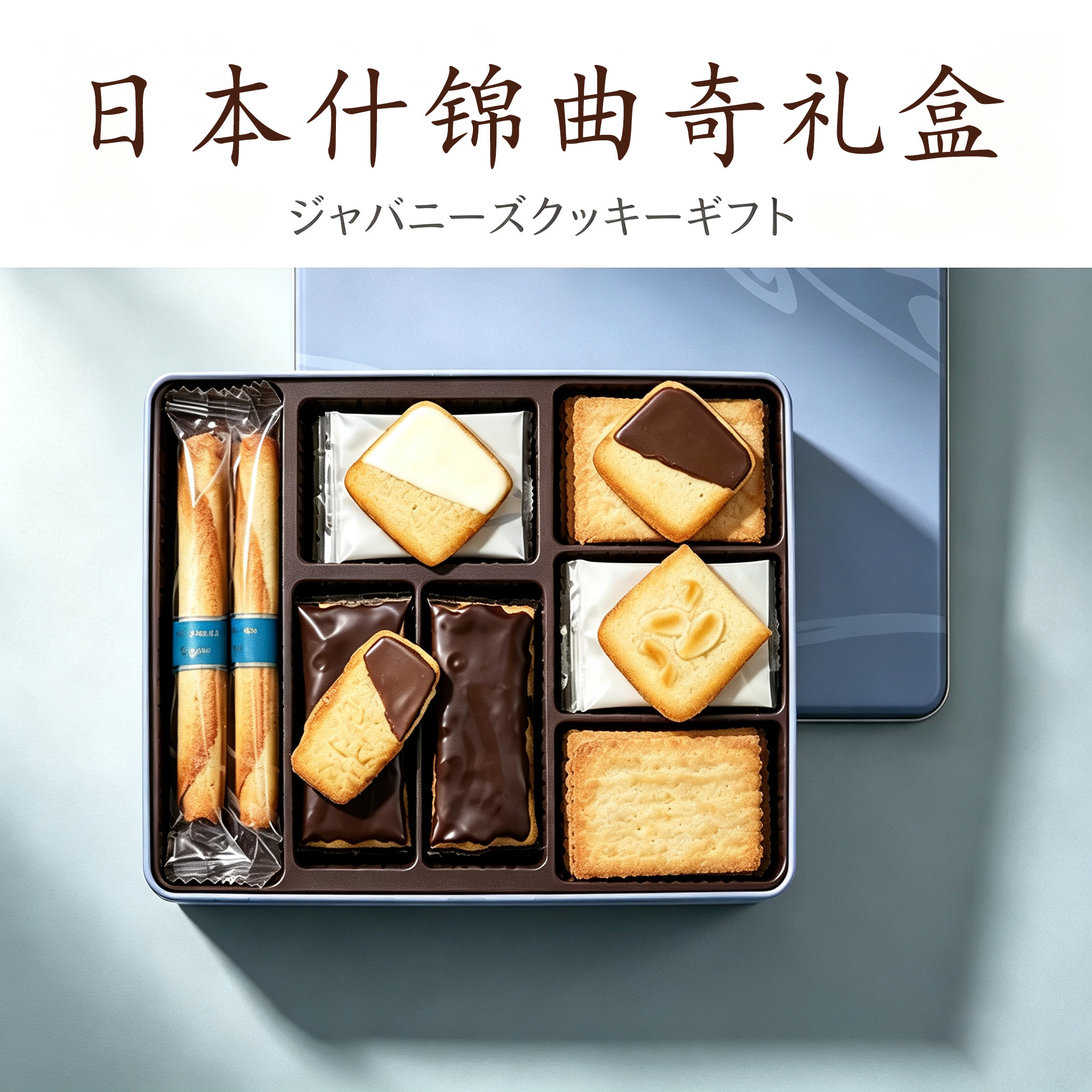 【顺丰当日发】日本YOKUMOKU手工黄油蛋卷曲奇饼干组合进口伴手礼