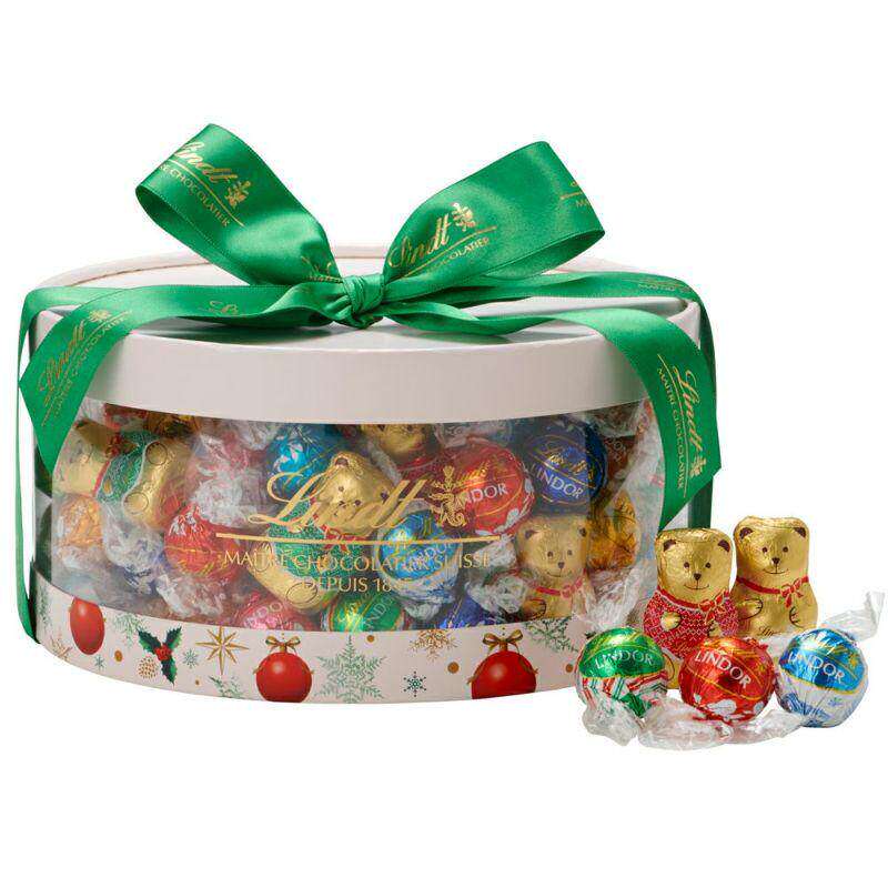 日本进口Lindt瑞士莲圣诞节日历倒流心巧克力牛奶黑巧抹茶糖果