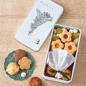 黄油曲奇花朵造型礼盒 法式 现货日本rondeau冬季 限定款