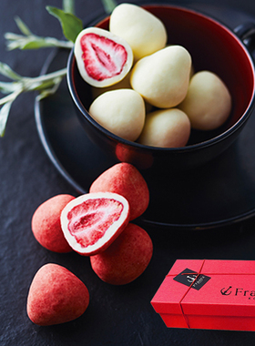 现货日本frantz神户天空莓草莓抹茶松露夹心巧克力伴手礼盒零食