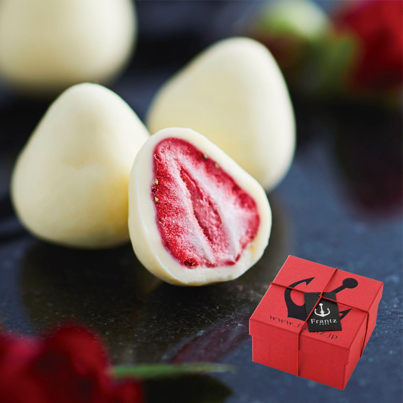 日本神户巧克力Frantz草莓夹心松露白现货味双拼进口零食伴手礼盒