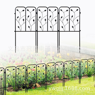 防锈花园围栏装饰景观边缘障碍折叠铁丝边界花坛围栏花园庭院5片