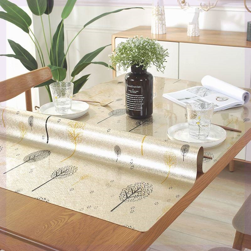 桌面板塑料硬PVCpnpc加厚切割防油防水软玻璃防水油桌布水晶板板