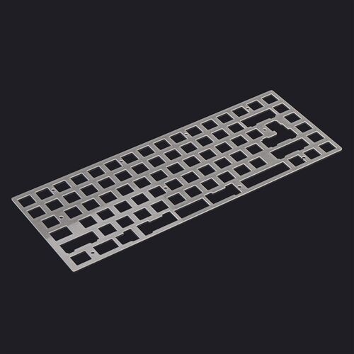 KBDfans客制化机械键盘定位板 KBD75定位板 84拉丝定位板银色黑色