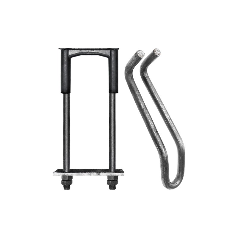 卸料平台预埋件吊环16/18/20钢丝绳挂钩u型丝螺栓W槽钢挑架方卡扣