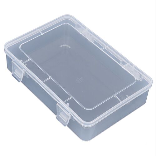 EKB210-1好盒子长方形半透明零件盒包装盒收纳盒中号PP塑料盒带盖