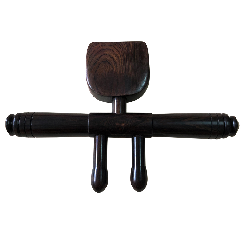 紫檀木升阳铲擀筋点穴经络疏通刮痧全身通用推拿开背X棒赶筋棍工