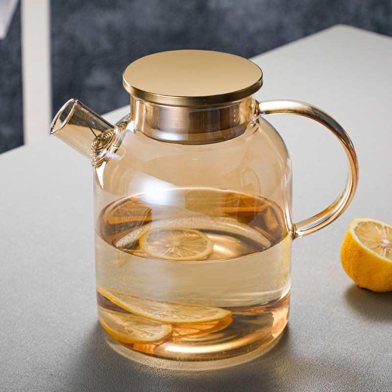 耐高温玻璃凉水壶泡茶壶冷水壶煮茶壶耐热防爆水具套装高颜值家用