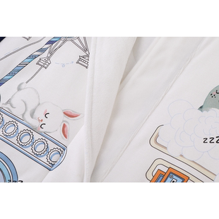 酣睡猫睡袋婴儿纯棉a类四季通用宝宝恒温分腿防踢被冬小月龄加厚