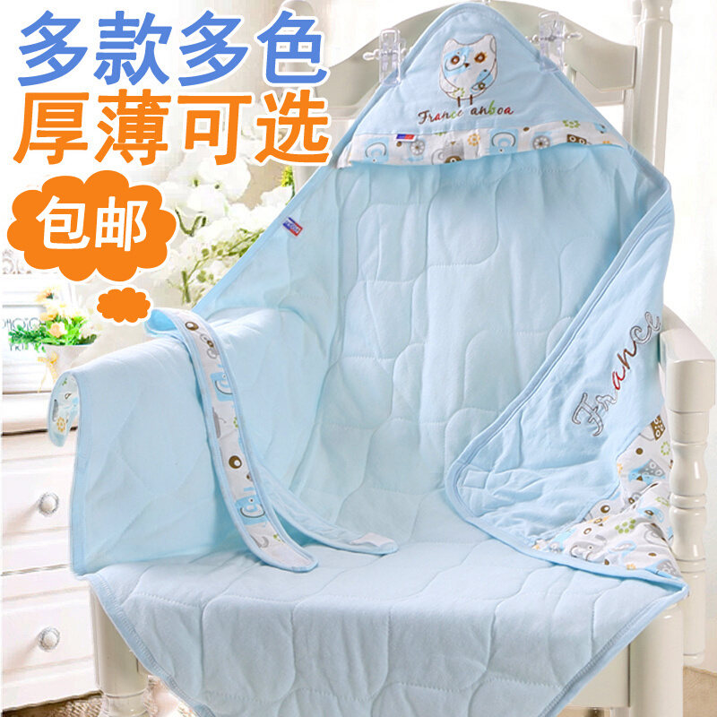 新生儿包巾夏款婴儿抱巾包被四方纯棉薄款裹布包布抱毯襁褓巾
