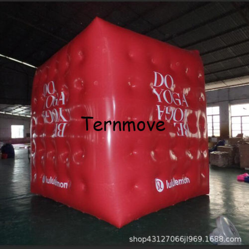 充气氦气正方形球升空礼盒升空气模魔方空飘球pvc helium cube