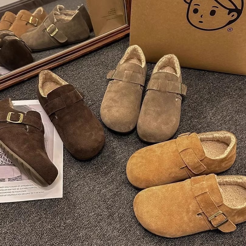 全包复古勃肯鞋女冬2025新款