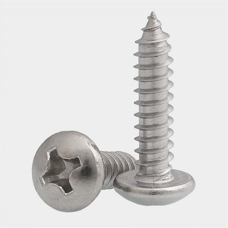 304不锈钢圆头自攻十字螺丝钉GB845配C件盘头木螺栓M1M2M3M4M5M6M