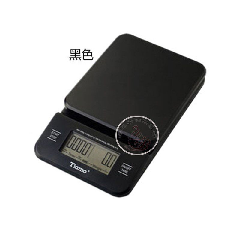 Tiamo手冲咖啡带电子秤 计时器 V60多功能手冲咖啡 克秤吧台称3KG