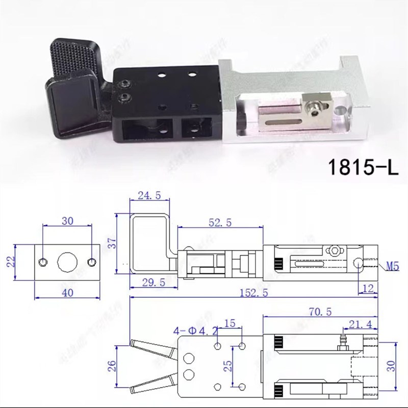 注塑机配件机械手夹具1815S1L 弯头有信水口夹子气缸气动夹具手指