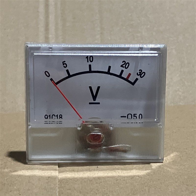 91C18-A-V指针式电流表 电压表 机械式直流表头 充电机稳压器专用