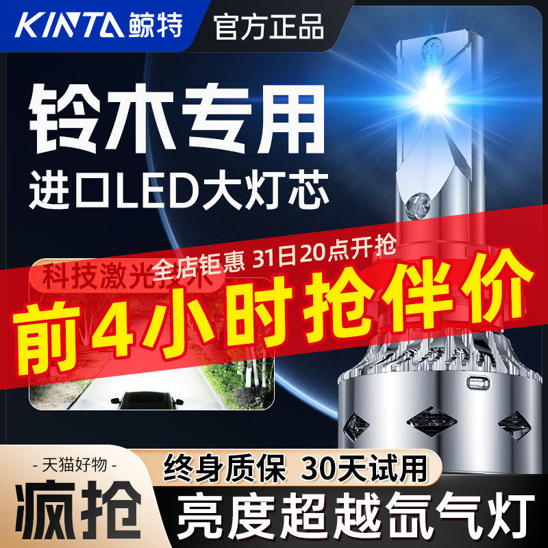 适用铃木雨燕天语sx4北斗星x5熊猫奥拓浪迪吉姆尼锋驭led改装大灯使用感如何?