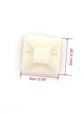 极速100Pcs Nylon mSelf Adhesive Cable Zip Tie Mounts Mountin
