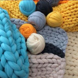 极速1000g 2.2Lb/ball Super Chunky Wool Yarn Bulky VRoving Ya