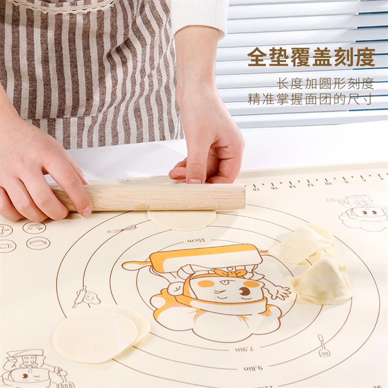 极速加厚加大和面垫矽胶揉面垫家用烘焙不粘擀面S和面板吸附防溢