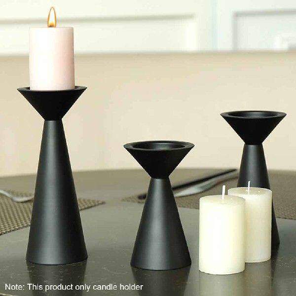 极速3pcs Dining Table rCandle Holder Set Candlestick Restaur - 实物图