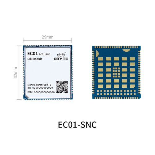 新品4G模块无线通信FDD/TDD-LTE网络制式ASR开发兼容ECW20支持AT