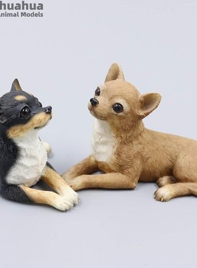 极速l吉佳e美YFA厂狗家直销车迷你吉娃仿真模型娃载摆件树脂工艺