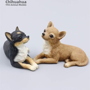 极速l吉佳e美YFA厂狗家直销车迷你吉娃仿真模型娃载摆件树脂工艺