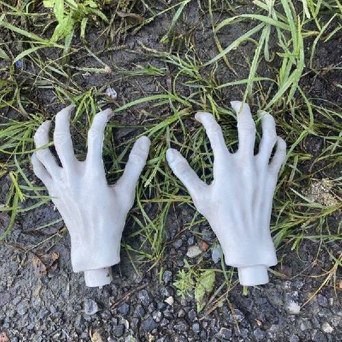 极速Halloween Artificial Hand Props Scary  Human Hand O.rnam