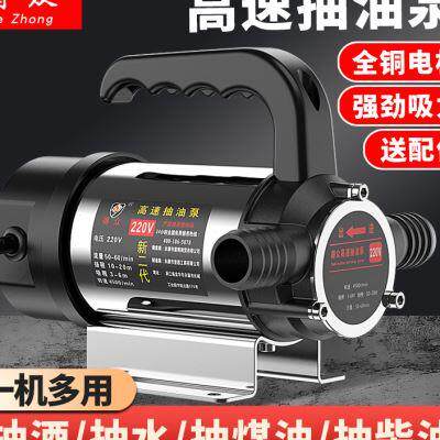 极速电动4c抽油泵12泵2V21V20V伏自吸泵柴油两用抽水泵抽油器家用