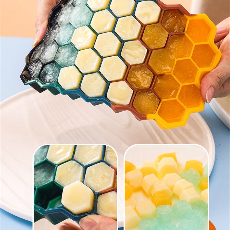 极速Ice Cube Maker Silicones Ice Mould Honeycomb TIce Cube T