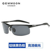极速GEMMOON聚魅p太阳眼镜男士 高清看漂增晰钓鱼偏光变色眼镜日夜