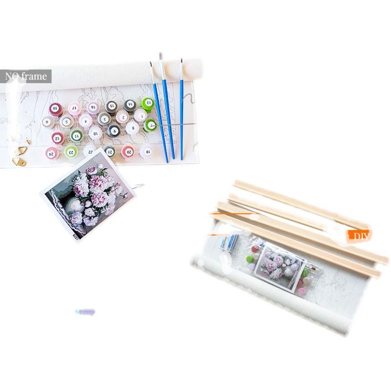 极速DIY Paintijng By Numbers Abstract Hand Paint Adults Colo