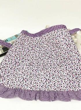 极速Kitcchen Cooking Floral Apron Work Dining Half-length Lo