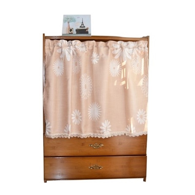 极速短窗户小帘成品厨房门帘卫生间洗G手台遮挡帘衣柜书架防尘遮