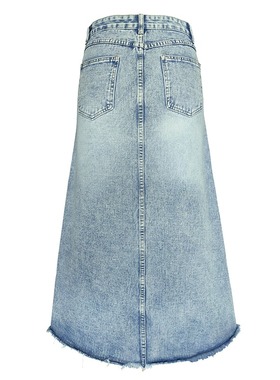 极速Elegant Long Denim Skirt Ladies 2023 LNew Arrival Retro