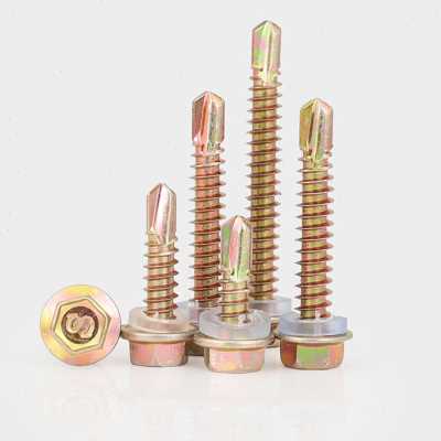 极速M48M5 镀锌外六角钻尾螺丝钉 E彩色钢瓦燕尾丝 自钻自攻螺钉2