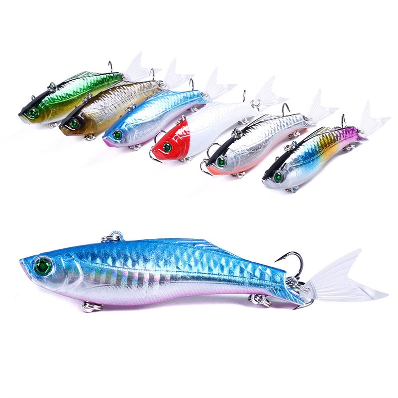 极速1pcs 8cm  22.m5g Sinking VIB Lure No Rattling Ball Artif
