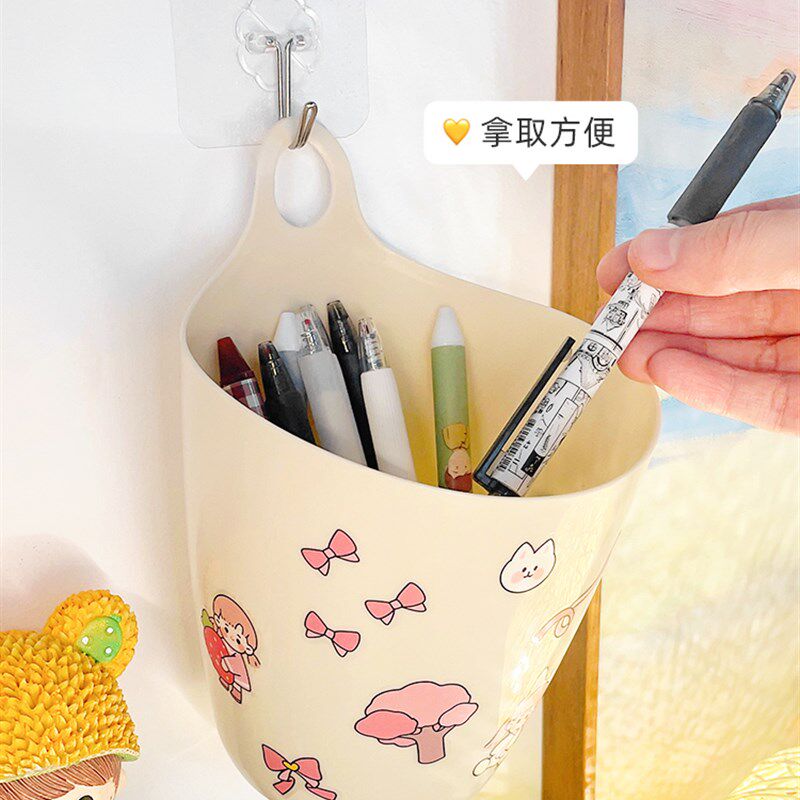 极速新款悬挂式收纳桶迷你垃圾桶壁挂式厨房储物S收纳学生用桌面