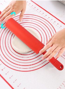 极速New Large Size Npon-stick Silicone Rolling Pin Fondant D