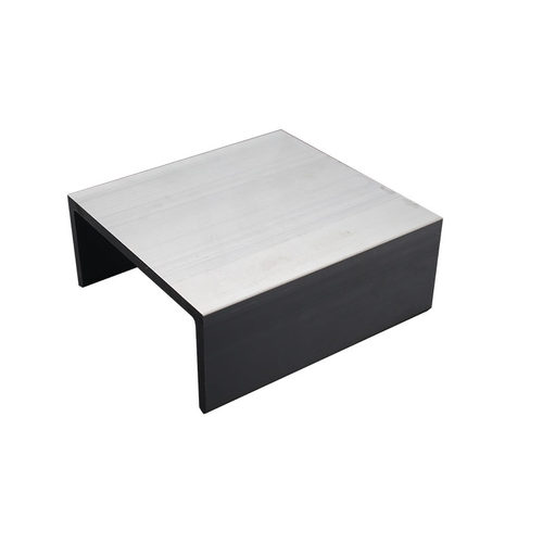 新品U型槽铝150*65*7mm 内Rz角大型工业型材内径:136mm C型卡条槽