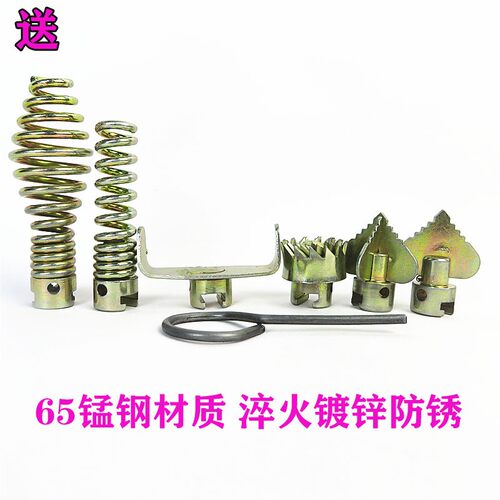 新品16mcm加粗加密加硬1米长延长簧疏通机弹簧通主管道下水道