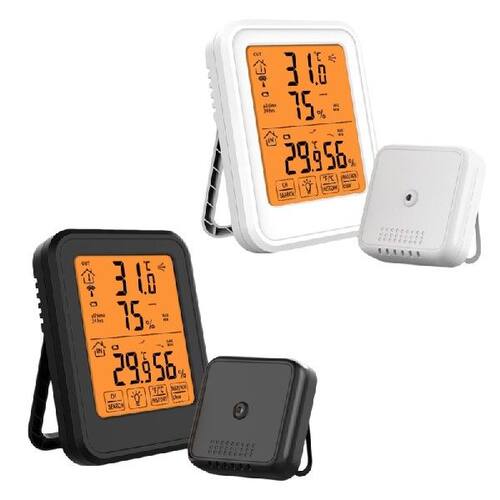 极速Indodor Outdoor Thermometer with Wireless Sensors, Digit