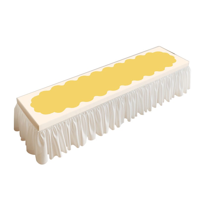 极速奶油风防水防滑电o视柜罩套长条桌布遮丑防尘盖布遮挡帘轻奢