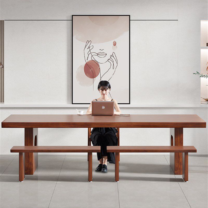 极速客厅大长书桌茶桌一体两用x大平板电脑桌茶台会议桌202223实
